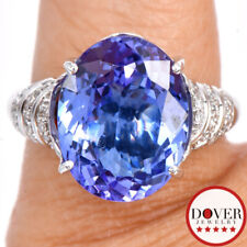 Chromia Diamond 8.82ct Tanzanite 18K Gold Oval Cocktail Ring 7.7 Grams NR for sale  Shipping to South Africa