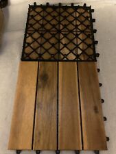 10 peças Patiorama madeira maciça intertravamento pátio deck azulejos 12 x 12 polegadas comprar usado  Enviando para Brazil