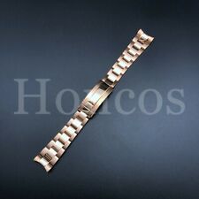 Pulseira de relógio de ostra 20 mm peito brilhante ouro rosa serve para Rolex SUB comprar usado  Enviando para Brazil