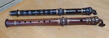 Pair wooden flute for sale  CREWE
