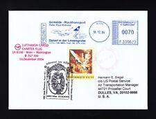 Używany, rzadki dowód poczty lotniczej - Poczta lotnicza - LH 8100 Wiedeń - Waszyngton - Lot czarterowy na sprzedaż  Wysyłka do Poland