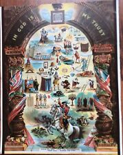 MASONS MASONIC LODGE PRINT POSTER WILLIAM OF ORANGE INGOD IS MY TRUST N IRELAND  for sale  Shipping to South Africa