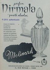 Publicite molinard parfum d'occasion  Cires-lès-Mello