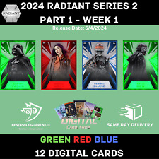 Topps Star Wars Card Trader 2024 RADIANTE Serie 2 Parte 1 SEMANA 1 VERDE ROJO AZUL segunda mano  Embacar hacia Argentina