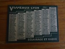 Calendrier 1941 lampes d'occasion  Lyon VIII