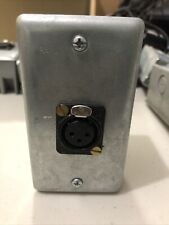 3 pin xlr wall plate for sale  Miami