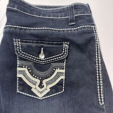 Faded Glory Denim Embroidered Embellished Jean SZ 22W Medium Sandblast # fw33911 for sale  Shipping to South Africa