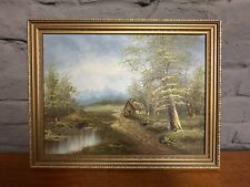 Vintage Oil Landscape Painting 1987 for sale  Shipping to South Africa