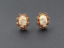 cameo stud earrings for sale  LEEDS