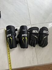 STX Youth Stallion 200 luvas de lacrosse e almofadas de cotovelo - Preto - Excelente comprar usado  Enviando para Brazil