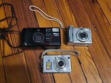 Lote de cámaras digitales y fotográficas para reparación de piezas; Nikon TW2D, Canon A540, Sony Cybersh segunda mano  Embacar hacia Mexico