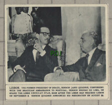 Clipe C1429) Uruguay Star Senhor Janio Quadros & Senhor Negrao De Lima 1961, usado comprar usado  Enviando para Brazil