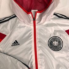 Jaqueta de futebol Adidas Alemanha Deutscher futebol corta-vento branca vermelha G comprar usado  Enviando para Brazil