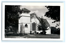 RPPC IL Winnebago Iglesia Metodista Vista Exterior Illinois c.1940 Sin publicar, usado segunda mano  Embacar hacia Argentina