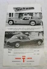 Folheto de vendas de carros kit tufão TORNADO anos 1950/60 base Ford comprar usado  Enviando para Brazil
