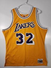 Camiseta costurada 100% autêntica Magic Johnson Mitchell Ness 84 85 Lakers tamanho XL, usado comprar usado  Enviando para Brazil