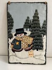 Vintage snowman slate for sale  Garland