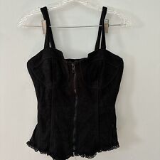 Tripp NYC Black Lace Zip Up Corset, used for sale  Shipping to South Africa