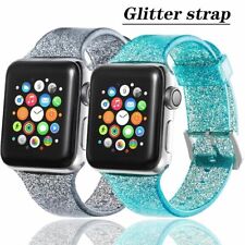 Pulseira de glitter para Apple Watch 40mm 44mm 41mm pulseira correa iwatch 38mm 42 comprar usado  Enviando para Brazil