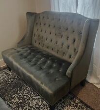 Grey velvet sofa for sale  USA