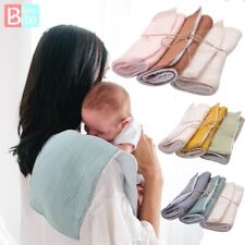 3PCS Baby Facecloth Bath Towel Handkerchief Burp Cloth Soft Absorbent Gauze for sale  Shipping to South Africa