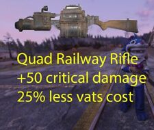 ⭐️ ⭐️⭐️ Quad Railway 50 critical damage 25 less vats cost (PC)  for sale  Shipping to South Africa