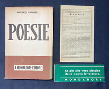 Vincenzo cardarelli poesie usato  Italia