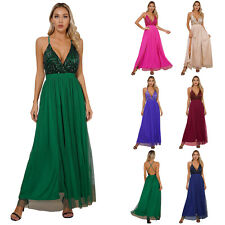 Vestidos longos femininos decote V vestido de festa elegante vestido de tule coquetel clubwear comprar usado  Enviando para Brazil