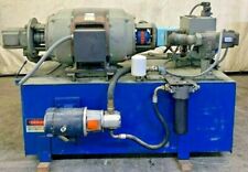 HYDRAULIC POWER UNIT 60 HP RED BAND MOTOR,230/460 VOLT 1160 RPM,390 GALLON TANK, for sale  Coffeyville