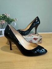 LK Bennett stunning patent leather black peep toe Stiletto Heels Size uk 3 for sale  Shipping to South Africa