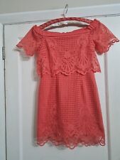 dress 8 lace coral peach for sale  BARROW-IN-FURNESS