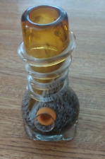 VTG Orange Speckled Heavy Thick Blown Glass Tobacco Water Pipe Bong  6" x 3" for sale  Shipping to South Africa