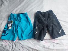 9-10yrs Endura MT500JR kids/youth shorts + liner. Black camo/Electric blue MTB for sale  Shipping to South Africa