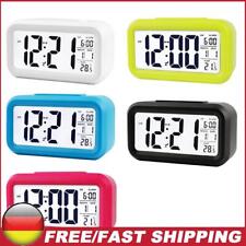 Temperature Alarm Clock LED Display Digital Backlight Calendar Desktop Snooze comprar usado  Enviando para Brazil
