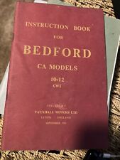 Instruction book bedford for sale  LUTON