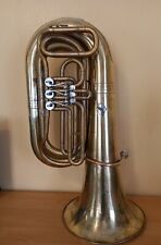 Tuba "Bb" tubo de latão instrumento de sopro latão URSS buzina bocal vintage raro, usado comprar usado  Enviando para Brazil