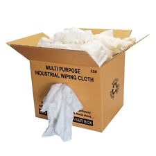 Trapos de limpieza de sábanas blancas 100 % algodón - 25 libras. Caja - limpieza multipropósito segunda mano  Embacar hacia Mexico