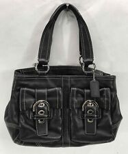 Coach black leather for sale  Holly