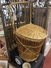 Vintage wicker shopping for sale  BRIDGNORTH