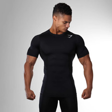 Camiseta manga curta GymShark masculina estilo treino muscular academia esporte comprar usado  Enviando para Brazil