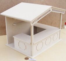 Casa de bonecas tamanho médio pacote plano MDF mercado barraca kit loja miniatura escala 1:12, usado comprar usado  Enviando para Brazil