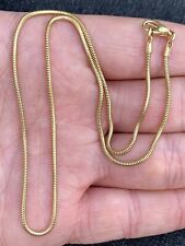 Cadena de collar excepcional pesada de eslabones de serpiente de oro de 18 quilates, 18k 750 (6,7 gramos) segunda mano  Embacar hacia Argentina