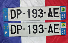 French license plates d'occasion  Expédié en Belgium