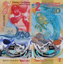 Używany, CARAIBI ORIENTALI - East Caribbean 2 Dollars 2023 Polymer  Commemorative - UNC na sprzedaż  Wysyłka do Poland
