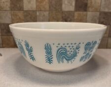 Vintage Pyrex Amish Butterprint 2 1/2 Qt Mixing Bowl Turquoise On White 403 NICE for sale  Shipping to South Africa