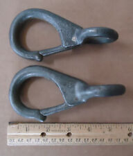Snap Hooks Boating Mooring Rigging Fixed Eye Galvanized Cast Steel Large 5" Long for sale  Shipping to South Africa
