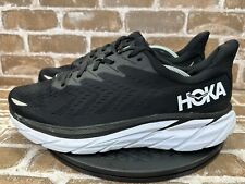 Zapatos deportivos para correr Hoka One One Clifton 8 negros blancos para hombre talla 12 segunda mano  Embacar hacia Argentina
