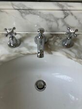 Barber Wilsons Traditional Regent 3 Hole Deck Mount Basin Mixer Tap Pop-Up Waste for sale  Shipping to South Africa