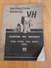 Instruction manual ruston for sale  WREXHAM