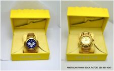 Invicta Reserve Transatlântico mostrador duplo ouro azul 28581 relógio 54,7 m quartzo comprar usado  Enviando para Brazil